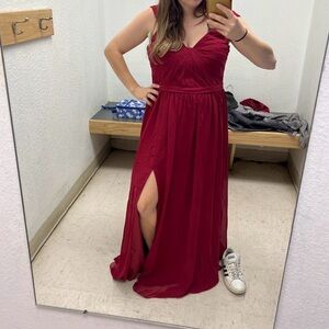 Burgundy Bridesmaid Dress